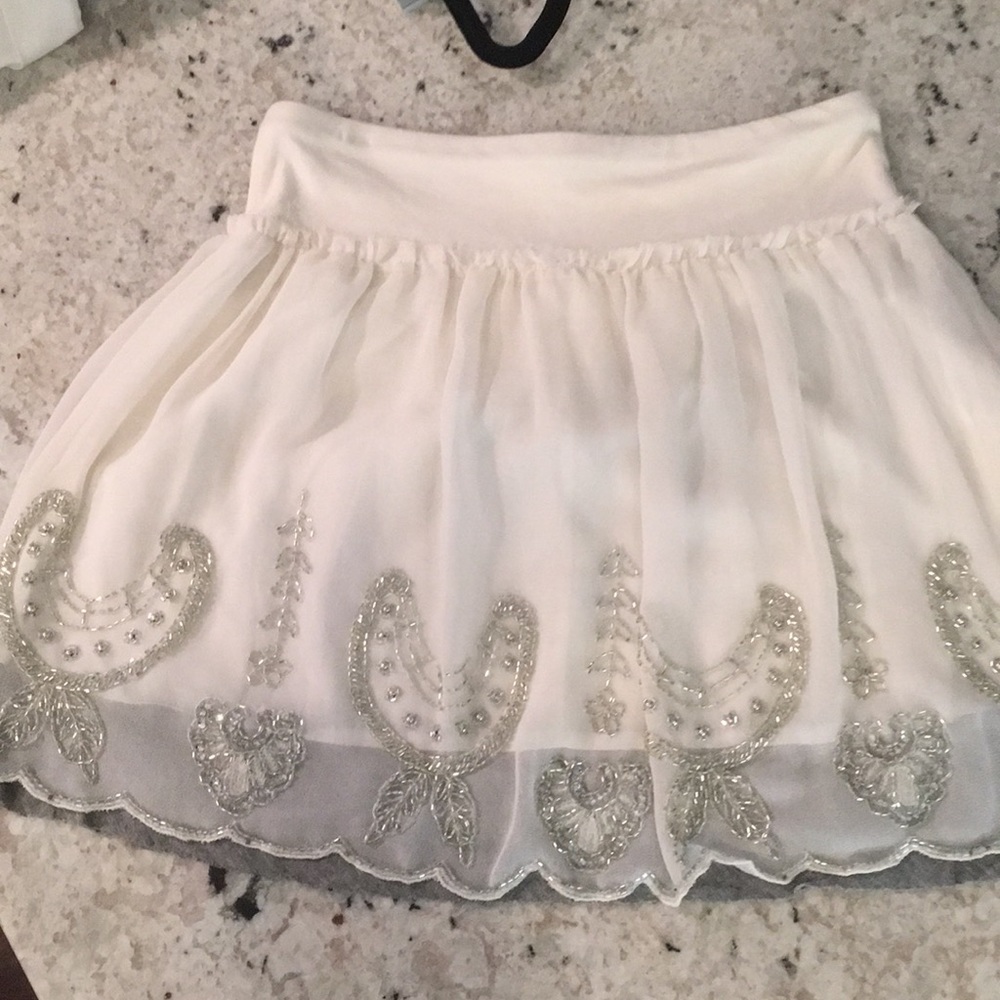 Like NEW! Free People embellished sheer skirt! - Picture 3 of 5